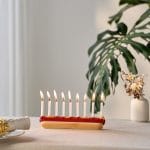Hand-Painted Hot Dog Ceramic Menorah – Rite Lite – view 4