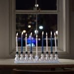Chanukah Snowmen Hand-Painted Resin Menorah – Rite Lite – view 4