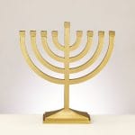 Traditional Satin Gold Finish Menorah – Rite Lite
