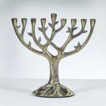“Tree of Life”™ Menorah,Textured Alumi, Bronze Finish – Rite Lite