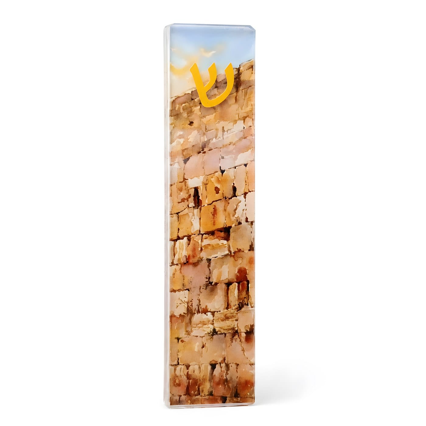 mzgla-kotel-1 “Kotel” Art Glass Mezuzah – Rite Lite