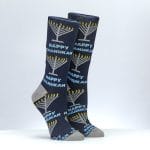 “Rambam Menorahs” Adult Crew Socks – Rite Lite