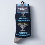 “Rambam Menorahs” Adult Crew Socks – Rite Lite – view 2