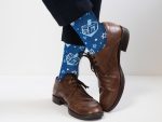 Dreidels Socks with Metallic Thread – Adult