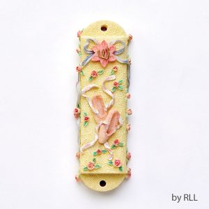 Ballet Shoes Mezuzah with Flowers – Rite Lite
