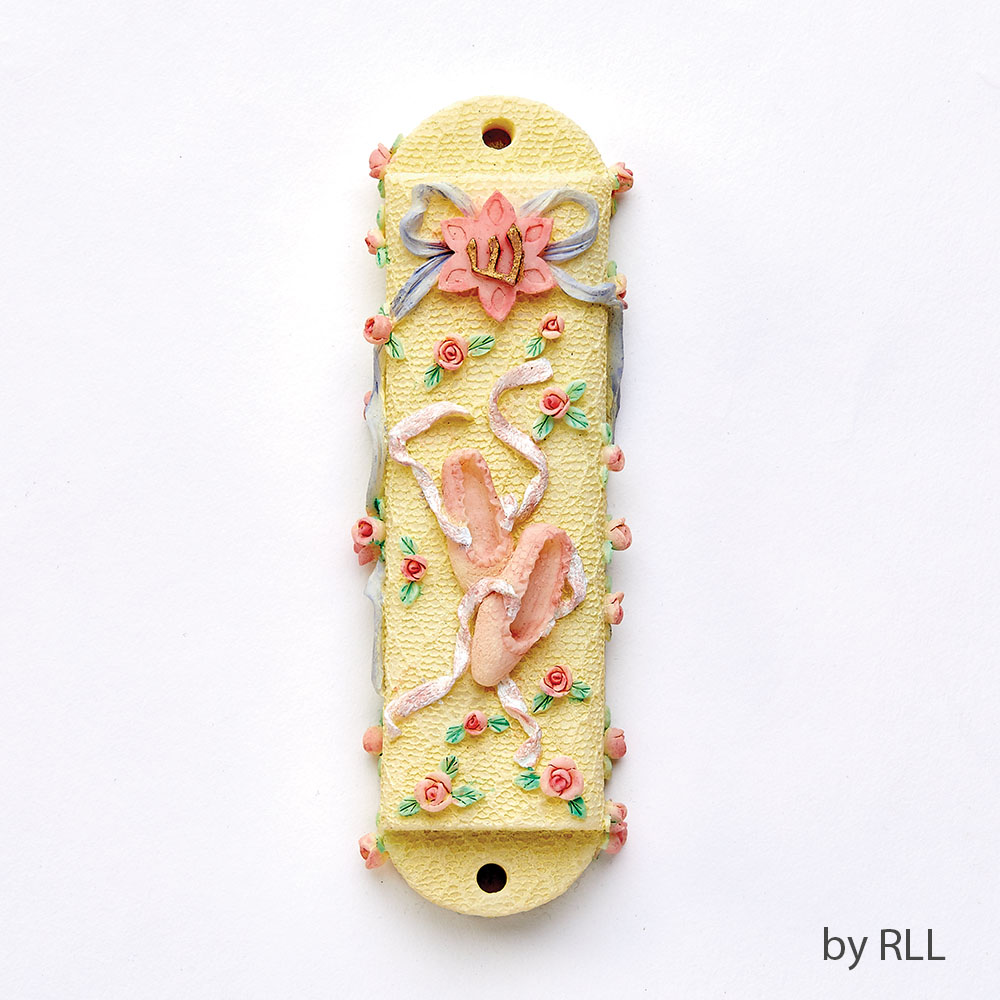 Ballet Shoes Mezuzah with Flowers – Rite Lite