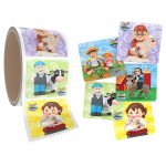 Mitzvah Kinder Farm Sticker Roll